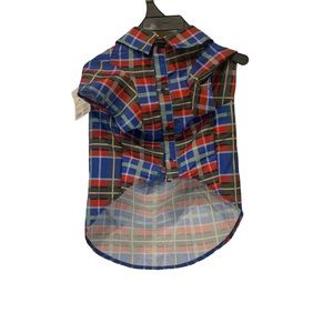 Pet Dog Youly Plaid Collar Shirt Size XL. See Size Listing For Size Char…